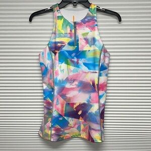 Lucy Pastel Kaleidoscope Racerback Activewear Tank Top Size XS